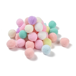 Mixed Color Polyester Ball Decoration, Pom Pom Ball, For DIY Craft, Mixed Color, 2.6~3cm, about 120pcs/set