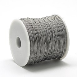 Gray Polyester Cords, Gray, 0.8mm, about 131.23~142.16 yards(120~130m)/roll