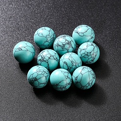 Synthetic Turquoise Synthetic Turquoise Crystal Ball, Reiki Energy Stone Display Decorations for Healing, Meditation, Witchcraft, 16mm