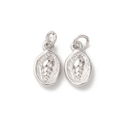 Платина Латунные подвески, раковины прелести, без кадмия и без свинца, стойки покрытие, долговечный, с целью перехода в кольце, платина, 12x6.5x3 мм, отверстие : 2.3 мм