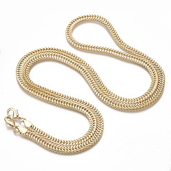 Light Gold Bag Strap Chains, Brass Coated Iron Chains, with Lobster Claw Clasps, Light Gold, 123x0.7x0.3cm