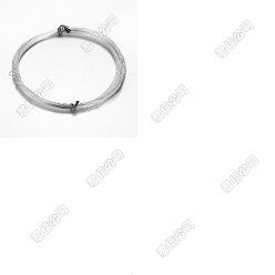 Серебро 4 прокатывает круглую алюминиевую проволоку, гибкая металлическая проволока, для поделок и поделок, серебряные, 15 датчик, 1.5 мм, 5 м / рулон (16.4 фут / рулон)