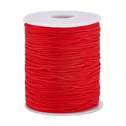Красный 1 скрученная нейлоновая нить, завязывая шнур, красные, 1.5 мм, Около 100 ярдов / рулон