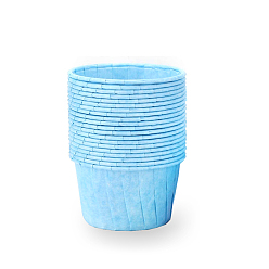 Light Sky Blue Cupcake Paper Baking Cups, Greaseproof Muffin Liners Holders Baking Wrappers, Light Sky Blue, 65x45mm, about 50pcs/set
