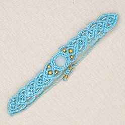 X-B210010C Handmade Ethnic Style Bracelet with Natural Stone Beads - Retro and Unique