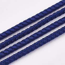 Dark Blue Acrylic Fiber Cords, Dark Blue, 3mm, about 6.56 yards(6m)/roll