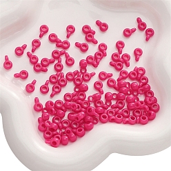 Светло-Вишневый 20шт. акриловые трубчатые держатели, светло-вишневый, 9x4 мм, отверстие : 2 мм