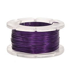 Indigo Round Copper Craft Wire, for Jewelry Making, Long-Lasting Plated, Indigo, 24 Gauge, 0.5mm, about 39.37 Feet(12m)/roll.