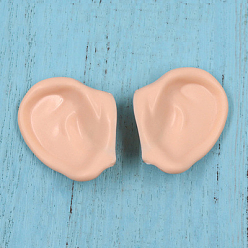 PeachPuff Plastic Doll Ear, for Female BJD Doll Accessories Marking, PeachPuff, 50mm