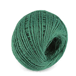 Sea Green 100M Jute Cord, Jute String, Jute Twine, for Jewelry Making, Sea Green, 3mm, about 109.36 Yards(100m)/Roll