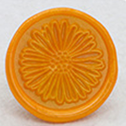 Оранжевый Частицы сургуча, для ретро печать печать, восьмиугольник, оранжевые, размер бутылки: 40x34 мм, о 45шт / бутылка