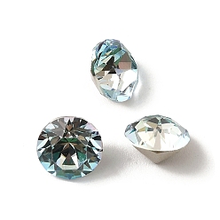 Свет Азора K 5 кабошоны из стеклянного страза, задние и задние, граненые, алмаз, свет Azore, 8x6 мм