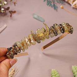 Пренит Натуральные пренитовые резинки для волос, корона для волос, для женщин девушек, 200x150x8 мм