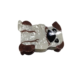 Белый Навахо Милые заколки для волос из ПВХ с когтями для собак, поделки аксессуары для волос, навахо белый, 48x78x35 мм