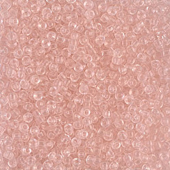 (RR155) Transparent Light Tea Rose Миюки круглые бусины рокайль, японский бисер, 8/0, (rr 155) прозрачная светлая чайная роза, 8/0, 3 мм, отверстие : 1 мм, Около 422~455 шт / 10 г