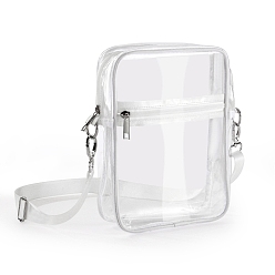 White Women's Shoulder Bags, Transparent Ita Bags, Display Collector Bag for Anime Cosplay, White, 23x17.5x7cm