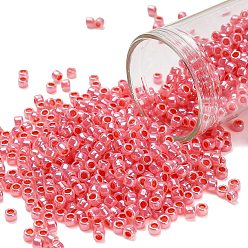 (906) Ceylon Tomato Soup Тохо 8/0 круглые бусины, японский бисер, (906) цейлонский томатный суп, 8/0, 3 мм, отверстие : 1 мм, Около 222 шт / 10 г