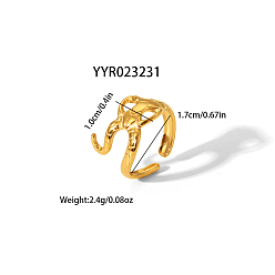  Регулируемое европейско-американское кольцо в форме змеи 304 из нержавеющей стали