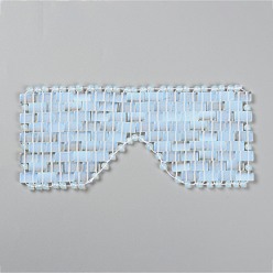 Opalite Synthetic Opalite Woven Eye Mask, for Relieving Eye Bags and Dark Circles, Yoga Meditation Tools, 210~220x90~100x5~7mm