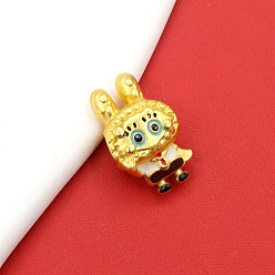 Type A 18mm/10.8mm hole 4mm Vietnam Sand Gold Cartoon Beads Series Sika Deer Pendant DIY Handwoven Jewelry Accessories SpongeBob SquarePants