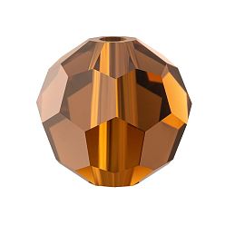 10220 Smoked Topaz Хрустальные бусины preciosa®, чешский хрусталь, 451 19 602 круглый, 10220 дымчатый топаз, 6 мм, отверстие : 1.2 мм