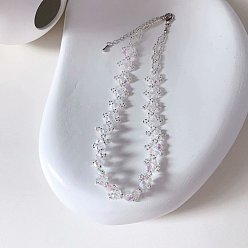 crystal necklace Crystal Collarbone Chain Design Necklace - Minimalist, Trendy, Elegant Neck Chain.