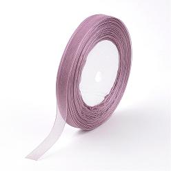 Old Rose Sheer Organza Ribbon, Wide Ribbon for Wedding Decorative, Old Rose, 2 inch(50mm), 50yards/roll(45.72m/roll), 4 rolls/group, 200 yards/group(182.88m/group)