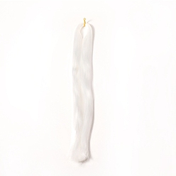 Белый Имитация мохера длинные прямые волосы парик куклы, для поделок девушки bjd makings аксессуары, белые, 800 мм