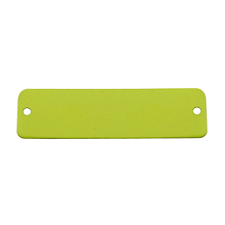 Желто-Зеленый Электрофорез железные скрученные цепи, несварные, с катушкой, ровный цвет, овальные, желто-зеленый, 3x2.2x0.6 мм