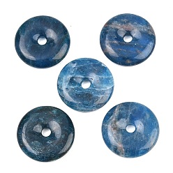 Апатит Натуральный апатит подвеска, подвески в виде пончиков/пи-дисков, 25x5.5~6 мм, отверстие : 4~4.5 мм