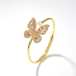 Style 1 Fashion Zircon Butterfly Bracelet for Women - Personalized, Adjustable, Cool and Minimalist Style.