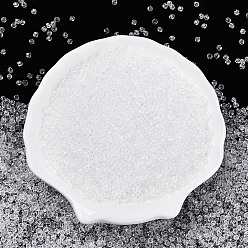 Прозрачный Прозрачные акриловые бусины, двухконусные, граненые, прозрачные, 3x2.5 мм, отверстие : 1 мм, Около 100000 шт / 500 г