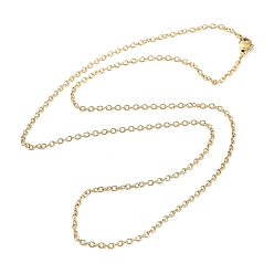 Golden Unisex 304 Stainless Steel Cable Chain Necklac with Lobster Claw Clasps, Golden, 22.00 inch(55.88cm)
