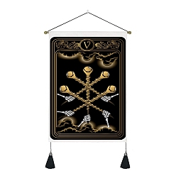Cloud Tarot Polyester Wall Hanging Tapestry, for Bedroom Living Room Decoration, Rectangle, Cloud, Picture: 500x350mm