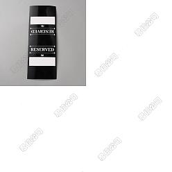 Черный 70шт. бумажные таблички для зарезервированных столиков в отеле или ресторане, настольные карточки для рассадки гостей, чёрные, 270x100x0.3 мм