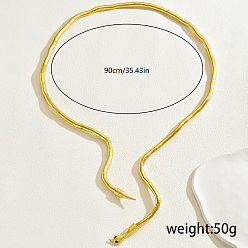 Золотой Железные браслеты в форме змеи в европейском и американском стиле для женщин, золотые, внутренний диаметр: 3-1/2 дюйм (9 см)