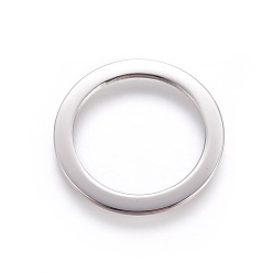 Stainless Steel Color 304 Stainless Steel Linking Rings, Ring, Stainless Steel Color, 21.5x1mm, Hole: 16.5mm