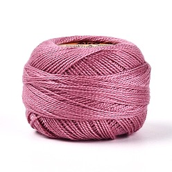 Бледно-фиолетовый Красный Плетеный полиэфирный корд, для изготовления ювелирных изделий, круглые, бледно-фиолетовый красный, 0.5~1 мм, около 63~64 м / рулон, 10 рулонов / набор