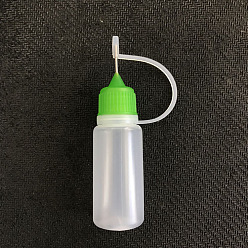 Lawn Green PE Glue Dispensing Bottles, Squeeze Bottle, with Needle & Cap, Lawn Green, 3.04x9.2cm, Capacity: 30~32ml(1.01~1.08fl. oz)