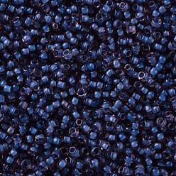 Cornflower Blue 12/0 Grade A Round Glass Seed Beads, Transparent Inside Colours, Cornflower Blue, 2x1.5mm, Hole: 0.7mm, about 48500pcs/pound