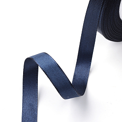 Dark Blue Single Face Satin Ribbon, Polyester Ribbon, Dark Blue, 3/8 inch(10mm), about 25yards/roll(22.86m/roll), 10rolls/group, 250yards/group(228.6m/group)