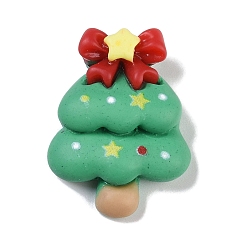 Рождественская елка Кабошоны из смолы, Новогодняя тема, рождественская елка, 24.5x18.5x7.5 мм