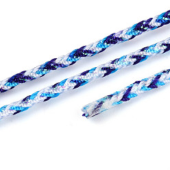 Светло-Голубой 11м плетеный нейлоновый шнур с китайским узлом, нейлоновый шнур для изготовления украшений, Небесно-голубой, 2 мм, около 12.03 ярдов (11 м) / рулон