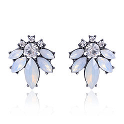 Albumin Stylish and Elegant Crystal Flower Earrings with a Personalized Touch