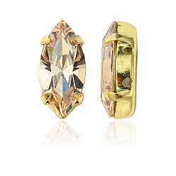 00030 235 Honey Пришивные чашки preciosa® maxima crystal, многожильных ссылки, чешский хрусталь, с настройками латуни, 719 39 048 наветт, золотые, 00030 235 мед, 15x7 мм