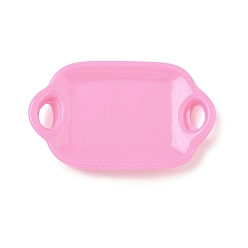 Фламинго Непрозрачные кабошоны из смолы, поддон, фламинго, 51x31x6.5 мм