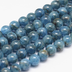 Apatite Natural Apatite Bead Strands, Round, 6mm, Hole: 0.8~1mm, about 66pcs/strand, 15.7 inch