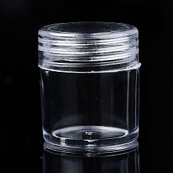 Прозрачный Контейнер для хранения шариков из полистирола, для бижутерии бусины мелкие аксессуары, прозрачные, 2.85x2.5 см, Внутренний диаметр: 2 cm