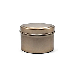 Rose Gold Iron Candle Tins, with Lids, Empty Tin Storage Containers, Rose Gold, 6x4cm