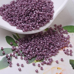 (DB0265) Непрозрачный Розовато-лиловый Блеск Бусины miyuki delica, цилиндр, японский бисер, 11/0, (дб 0265) непрозрачный лиловый блеск, 1.3x1.6 мм, отверстие : 0.8 мм, Около 2000 шт / 10 г